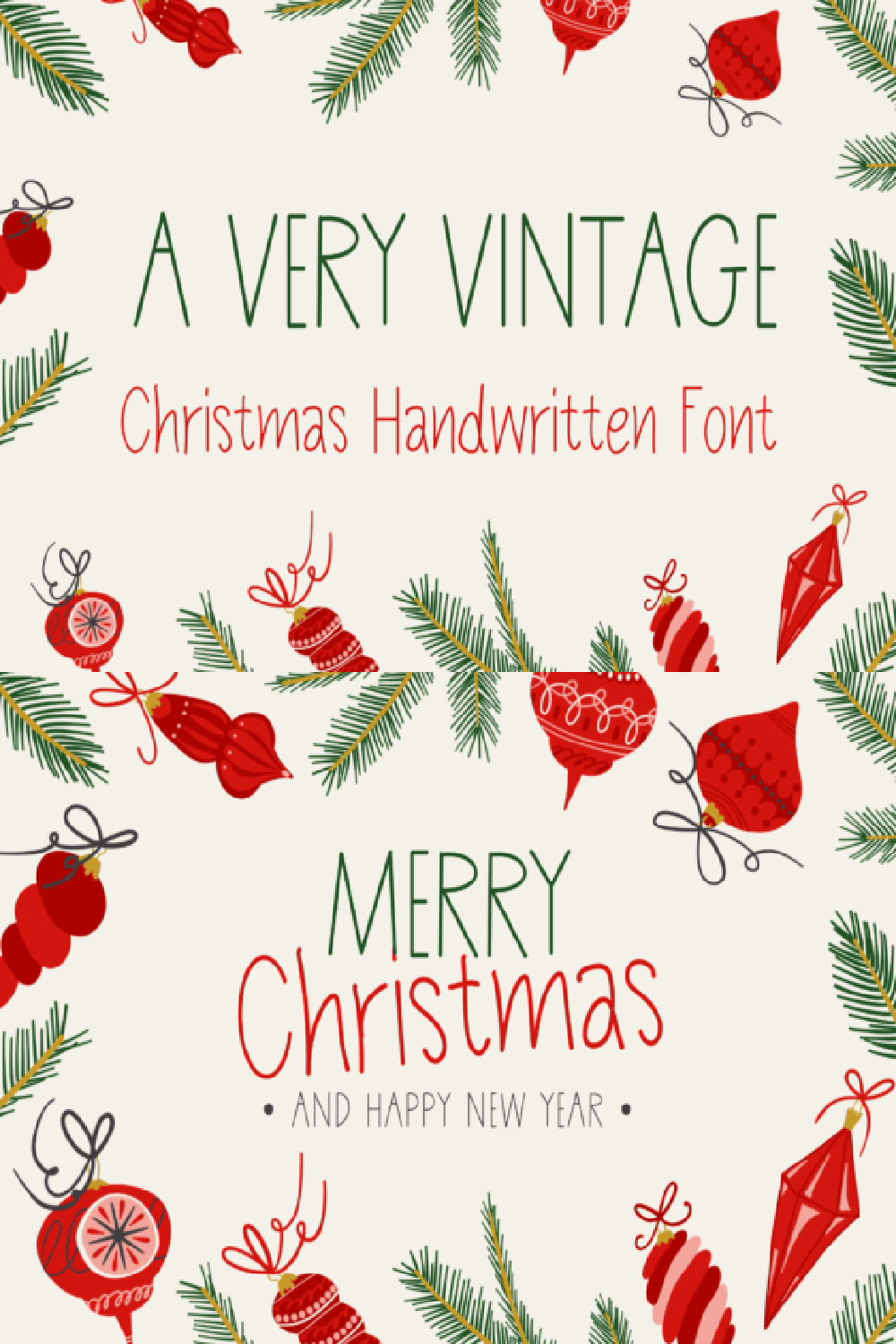 A Very Vintage Font