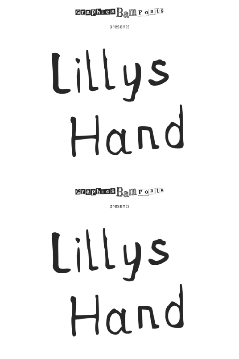 Lillys Hand Font