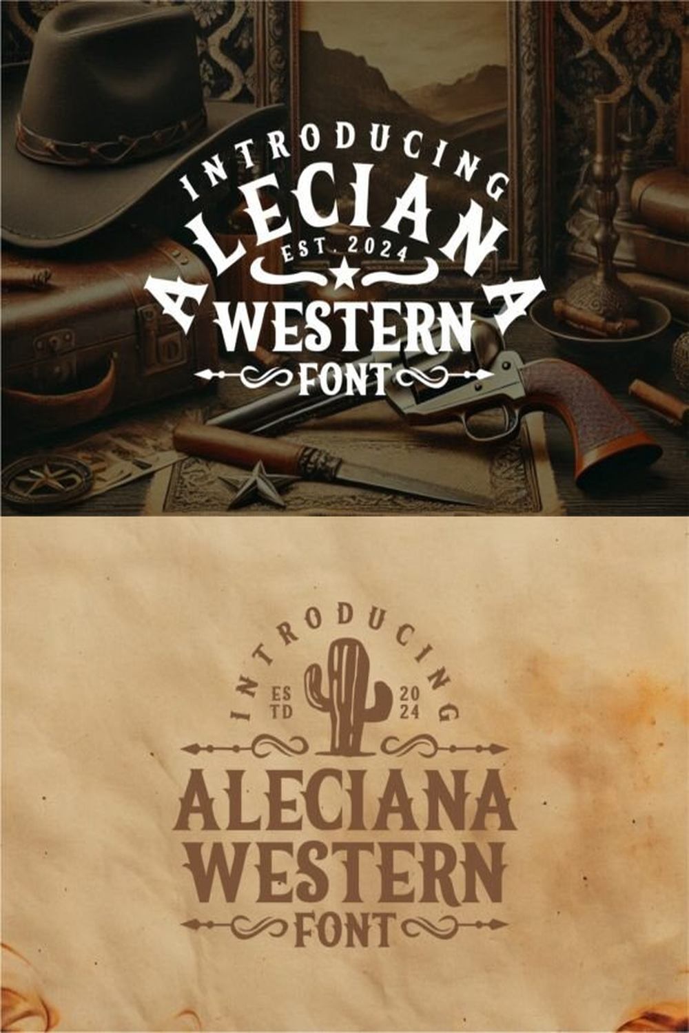 Aleciana Western Font