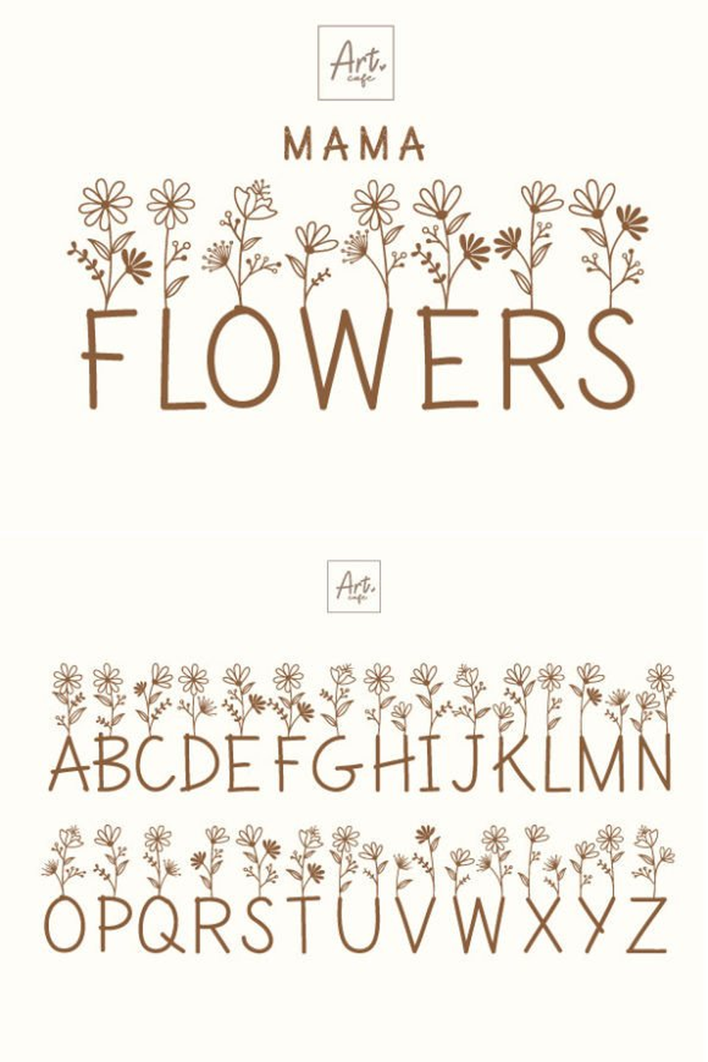 Mama Flowers Font Font