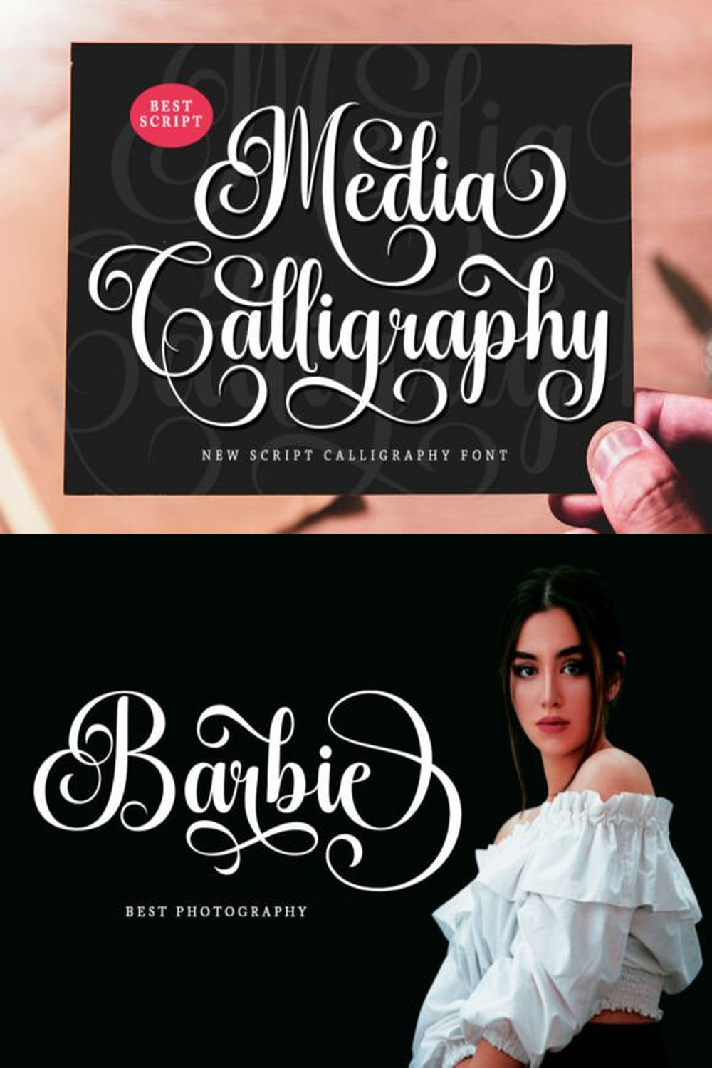 Media Calligraphy Font