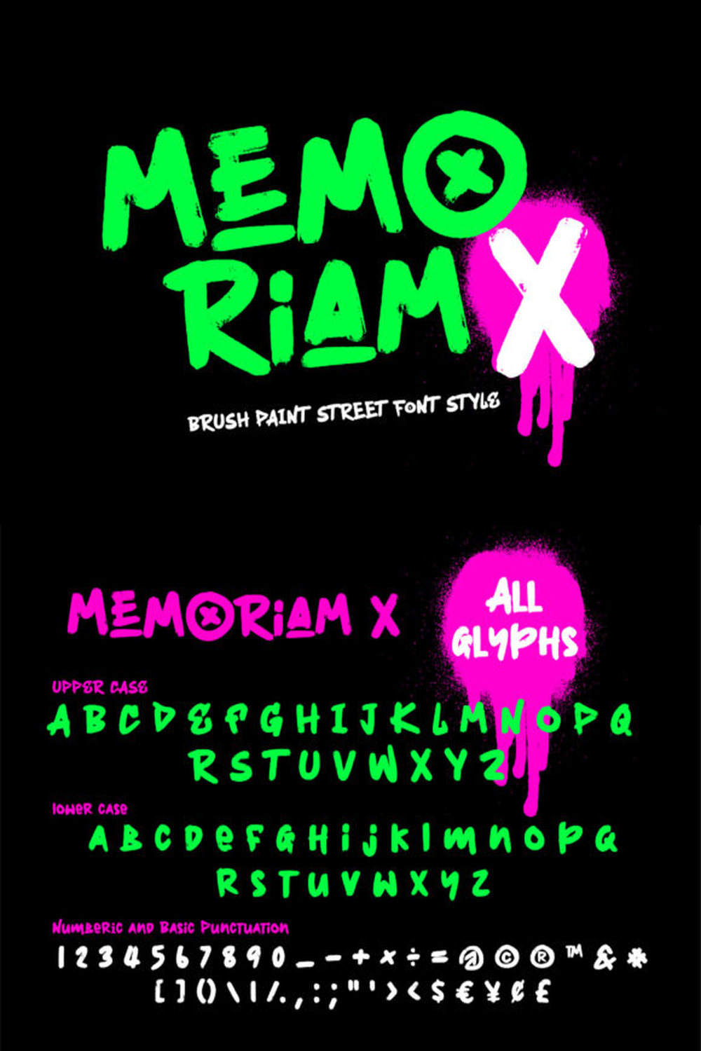 MemoriamX Font