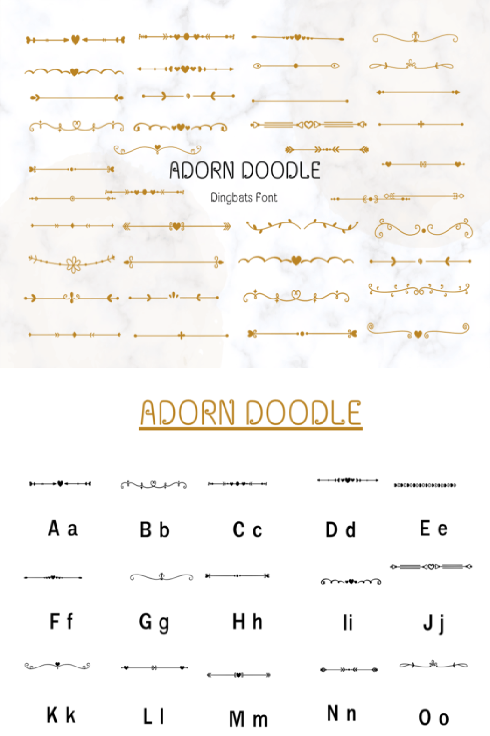 Adorn Doodle Font