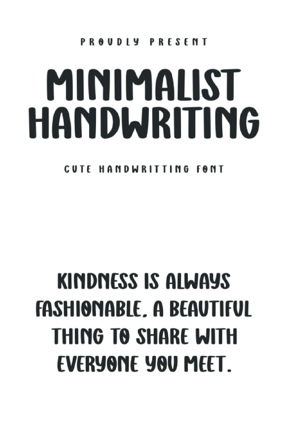 Minimalist Handwriting Font