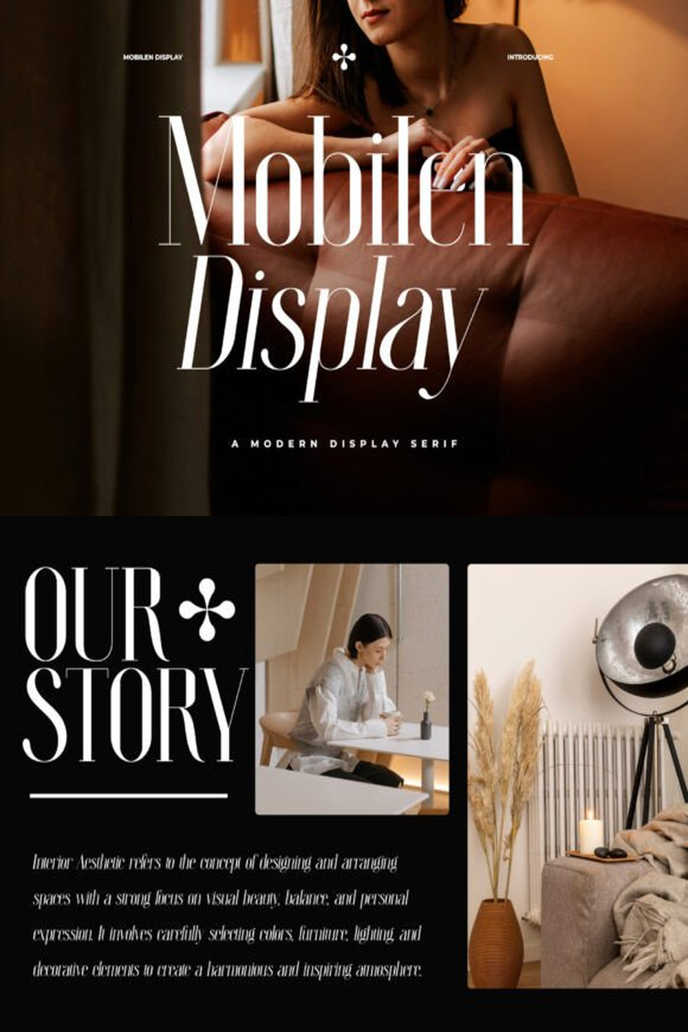 Mobilen Display Font