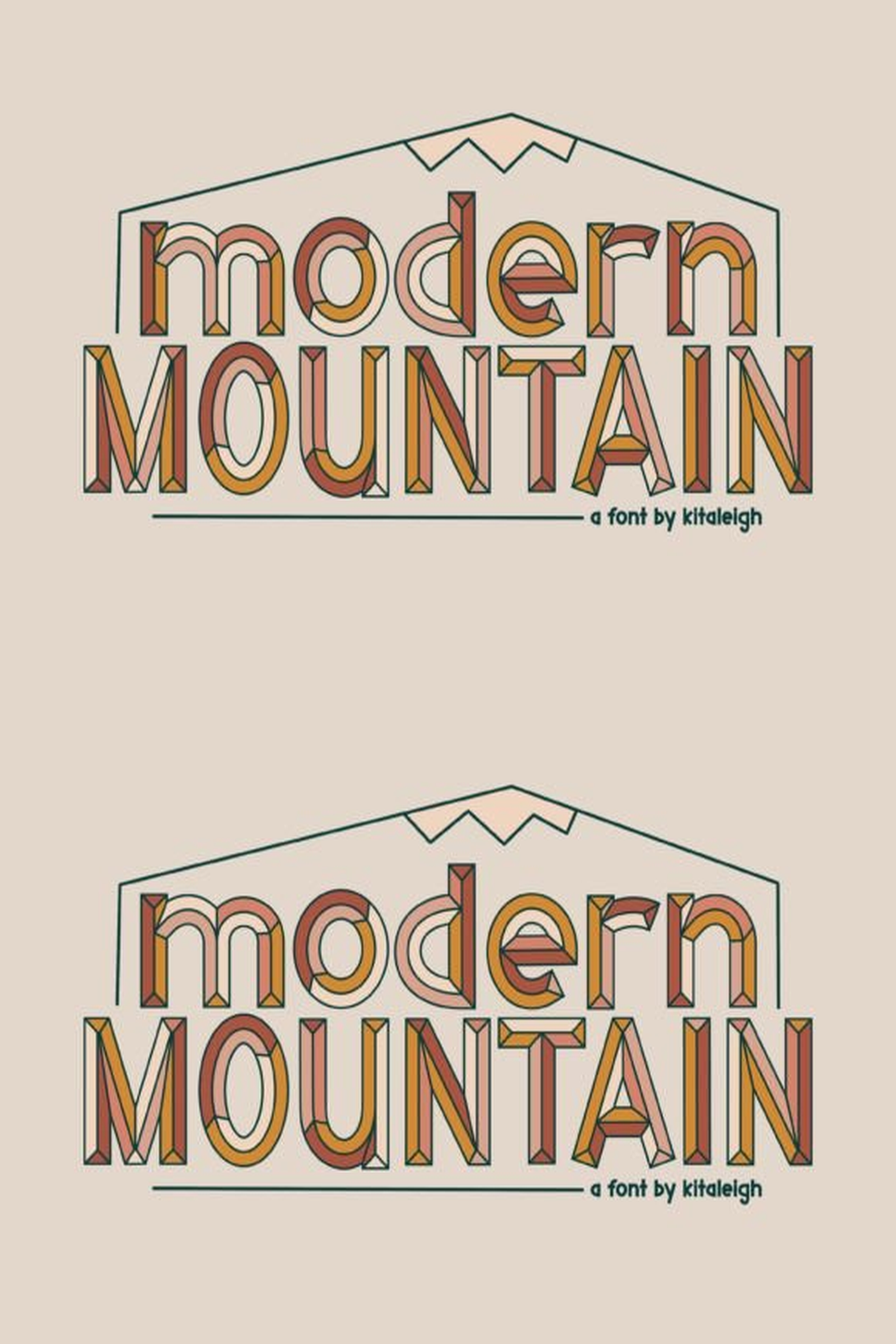 Modern Mountain Font