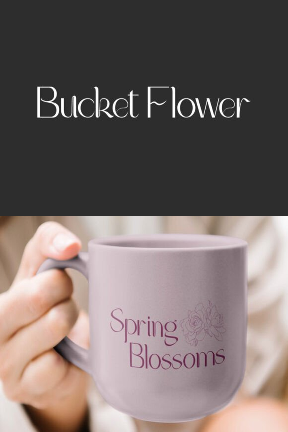 Bucket Flower Font