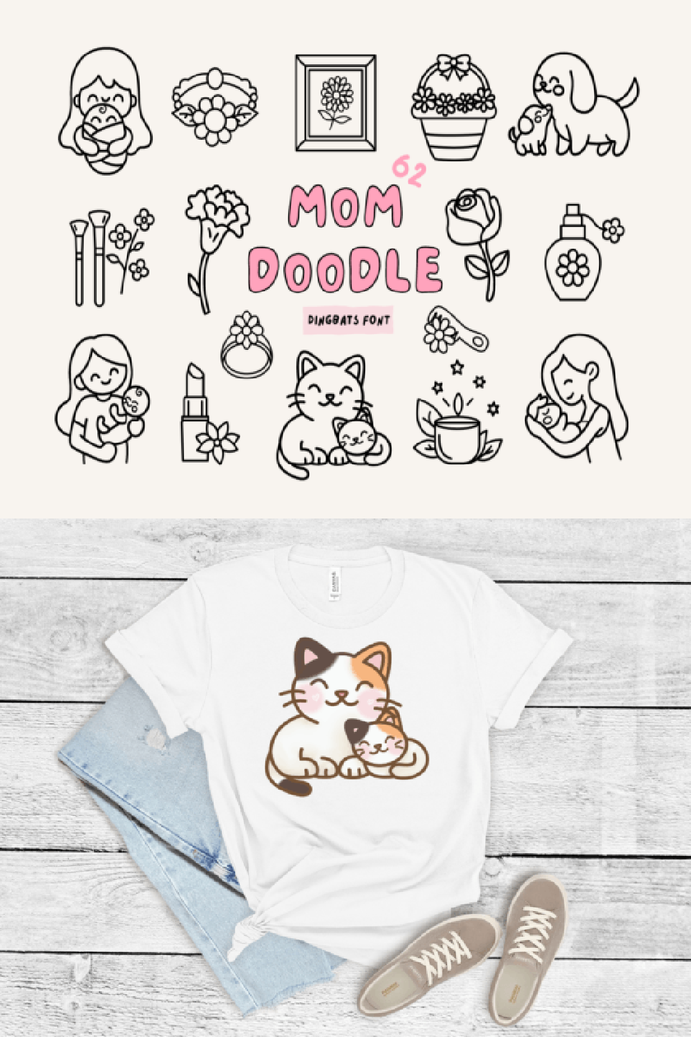 Mom Doodle Font