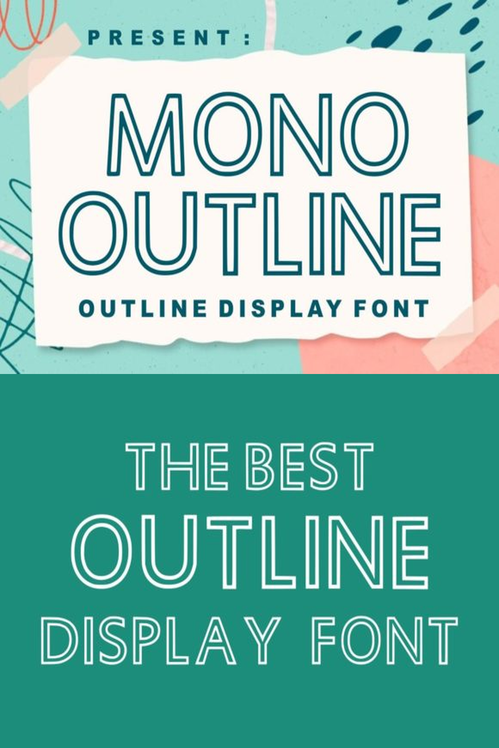 Mono Outline Font