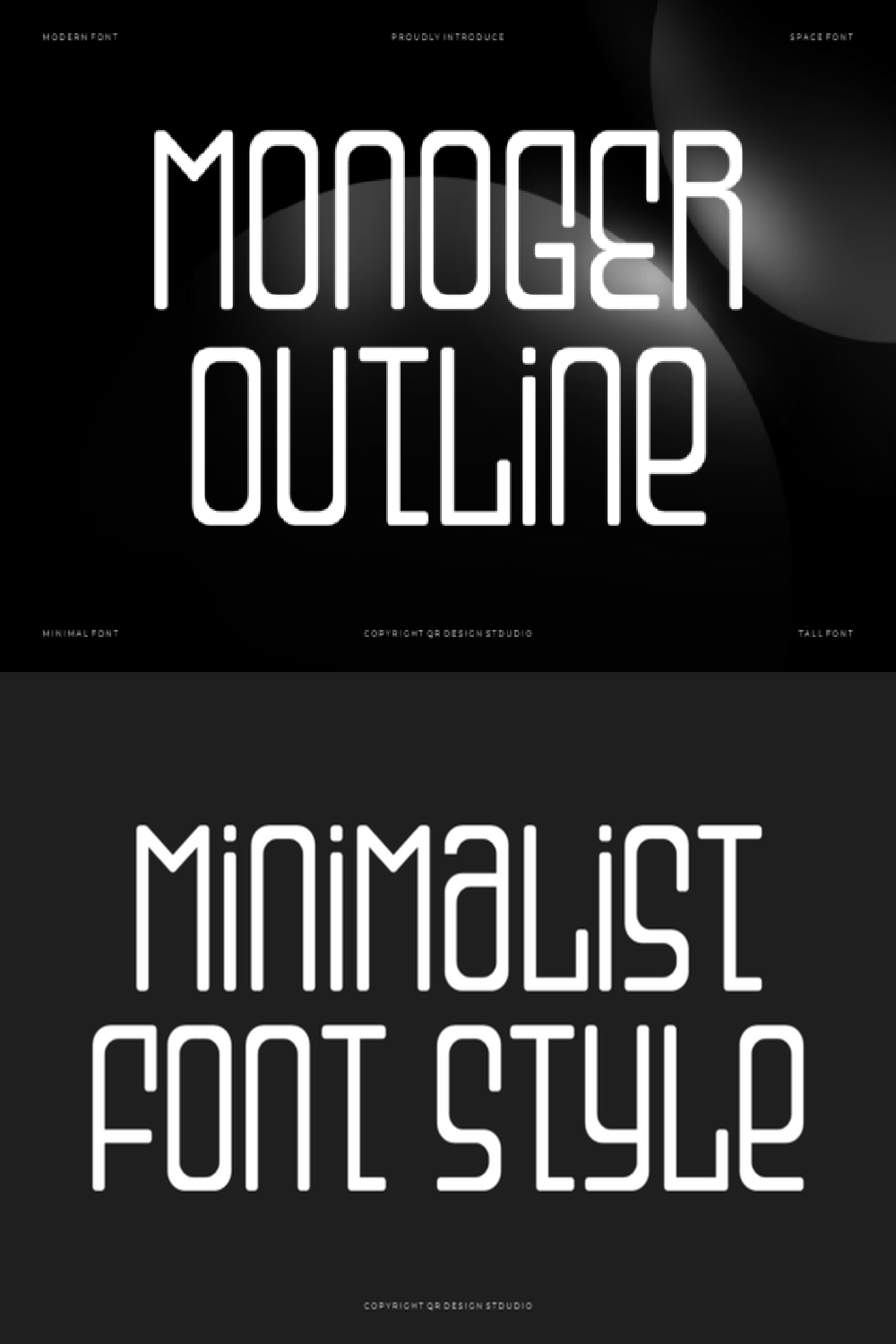 Monoger Outline Font