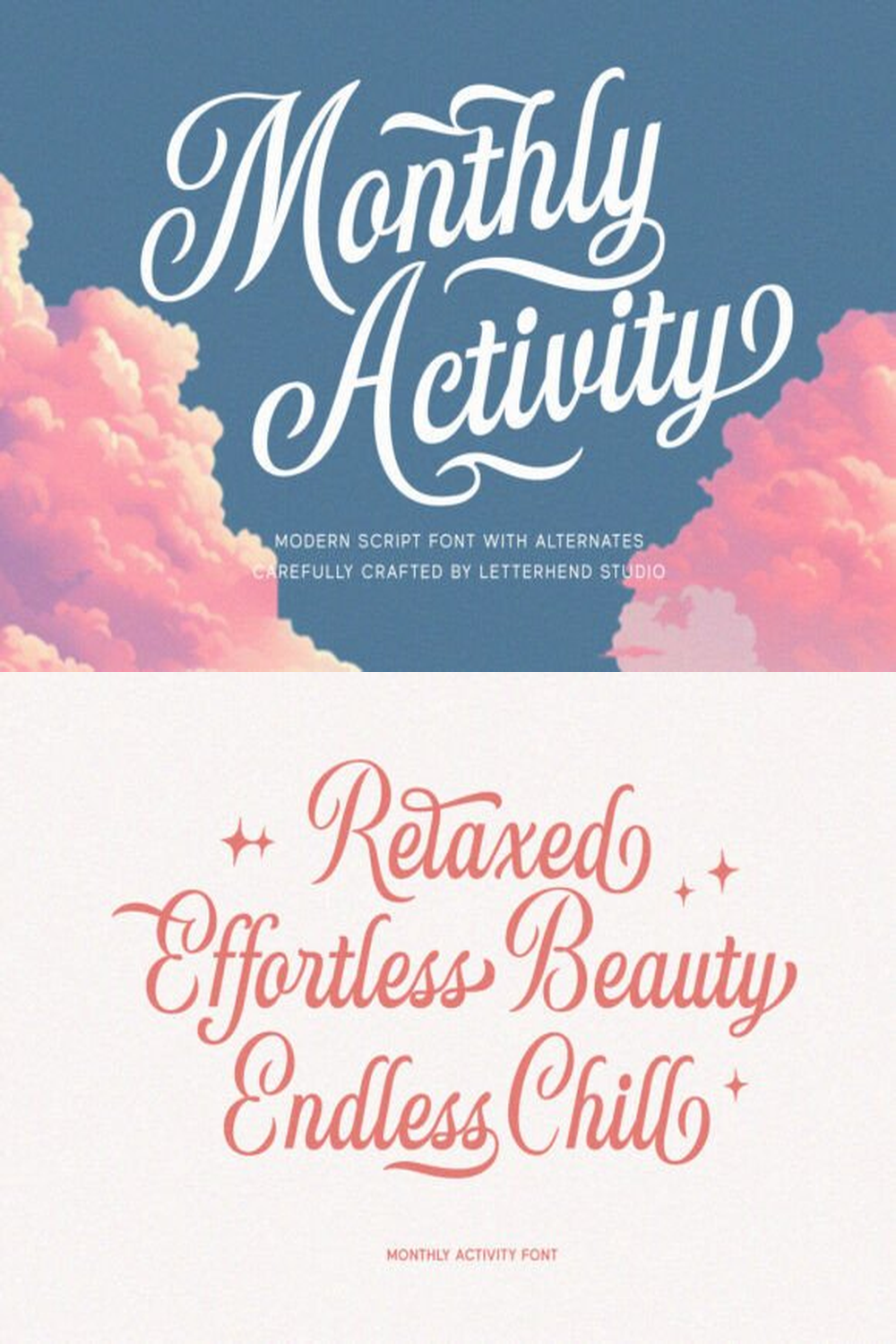 Monthly Activity Font