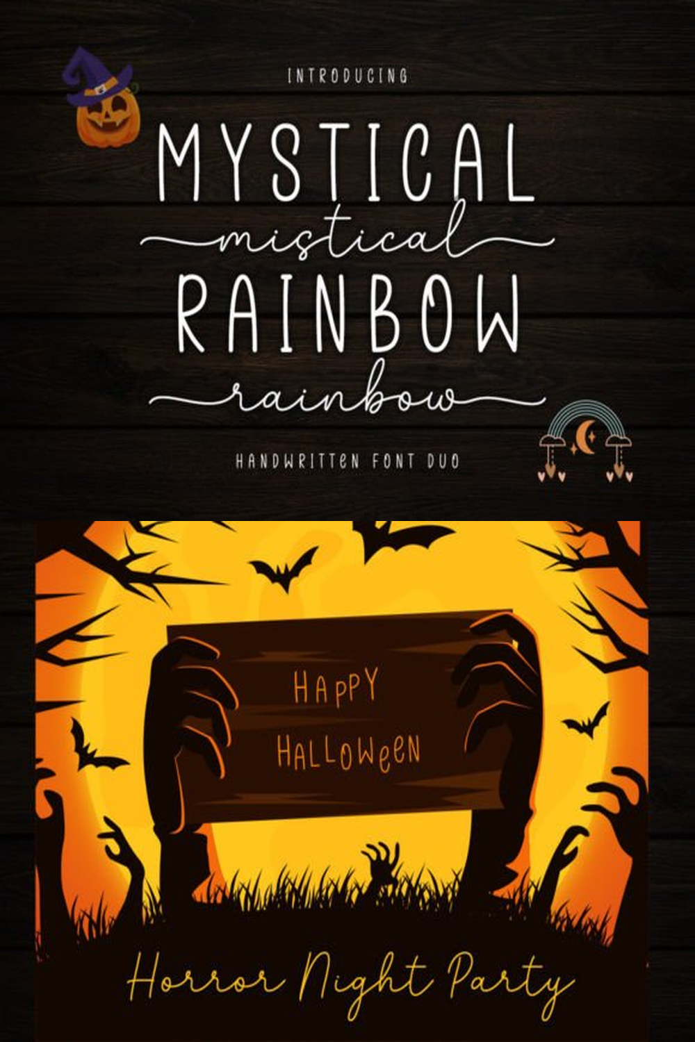 Mystical Rainbow Duo Font