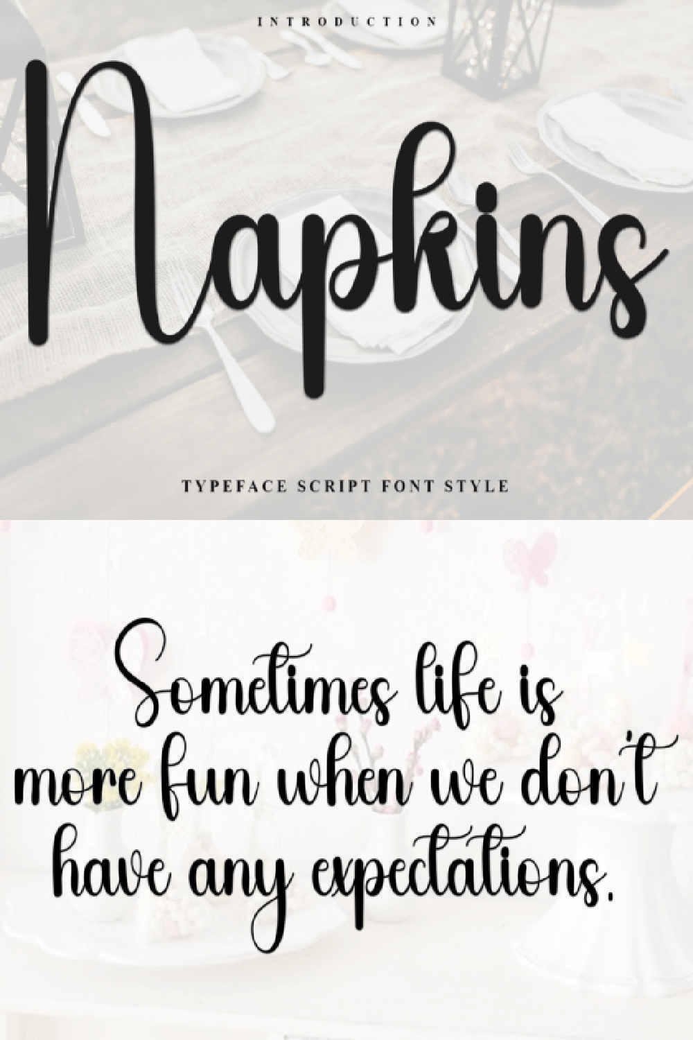 Napkins Font