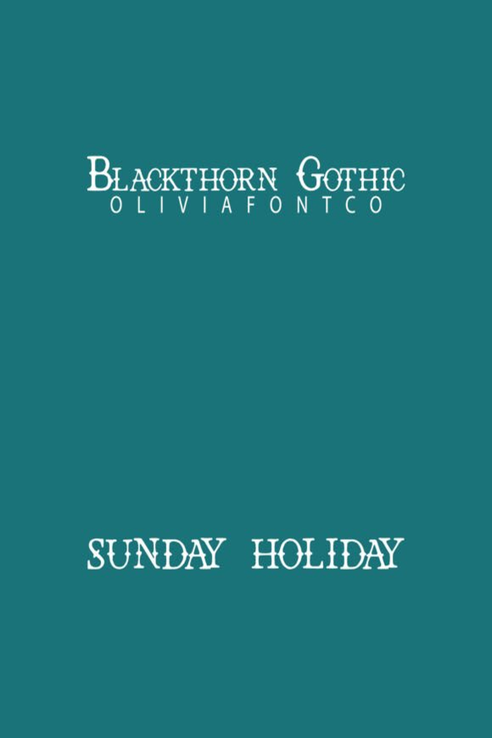 Blackthorn Gothic Font