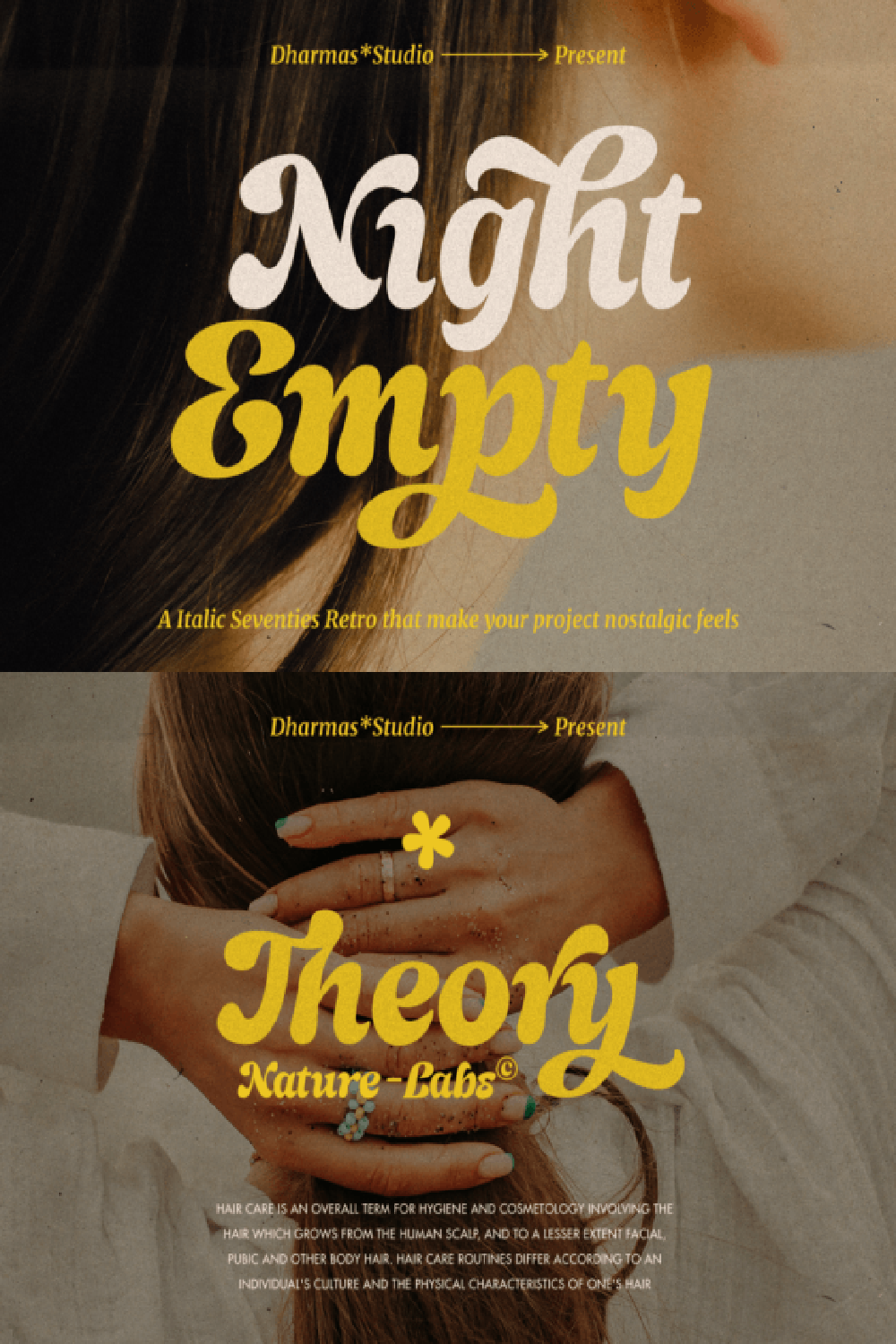 Night Empty Font