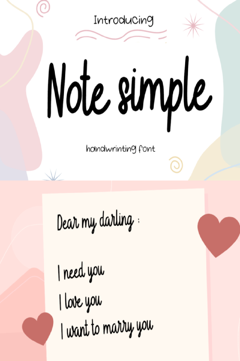 Note Simple Font