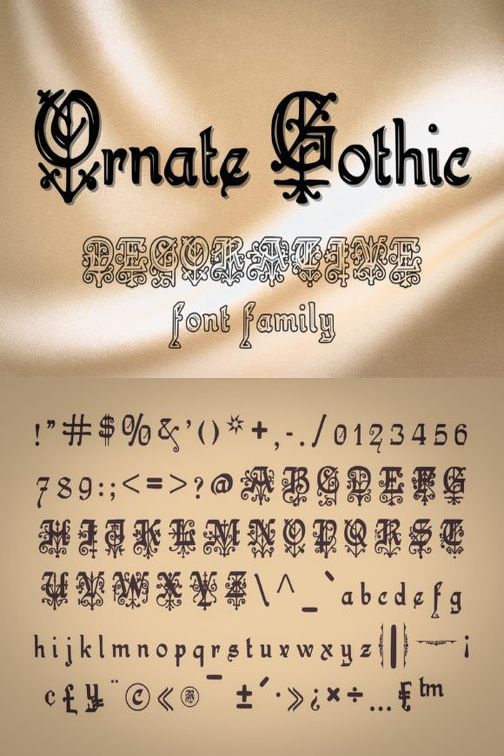 Ornate Gothic Font