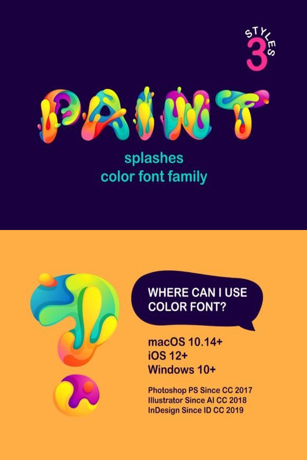 Paint Splashes Font