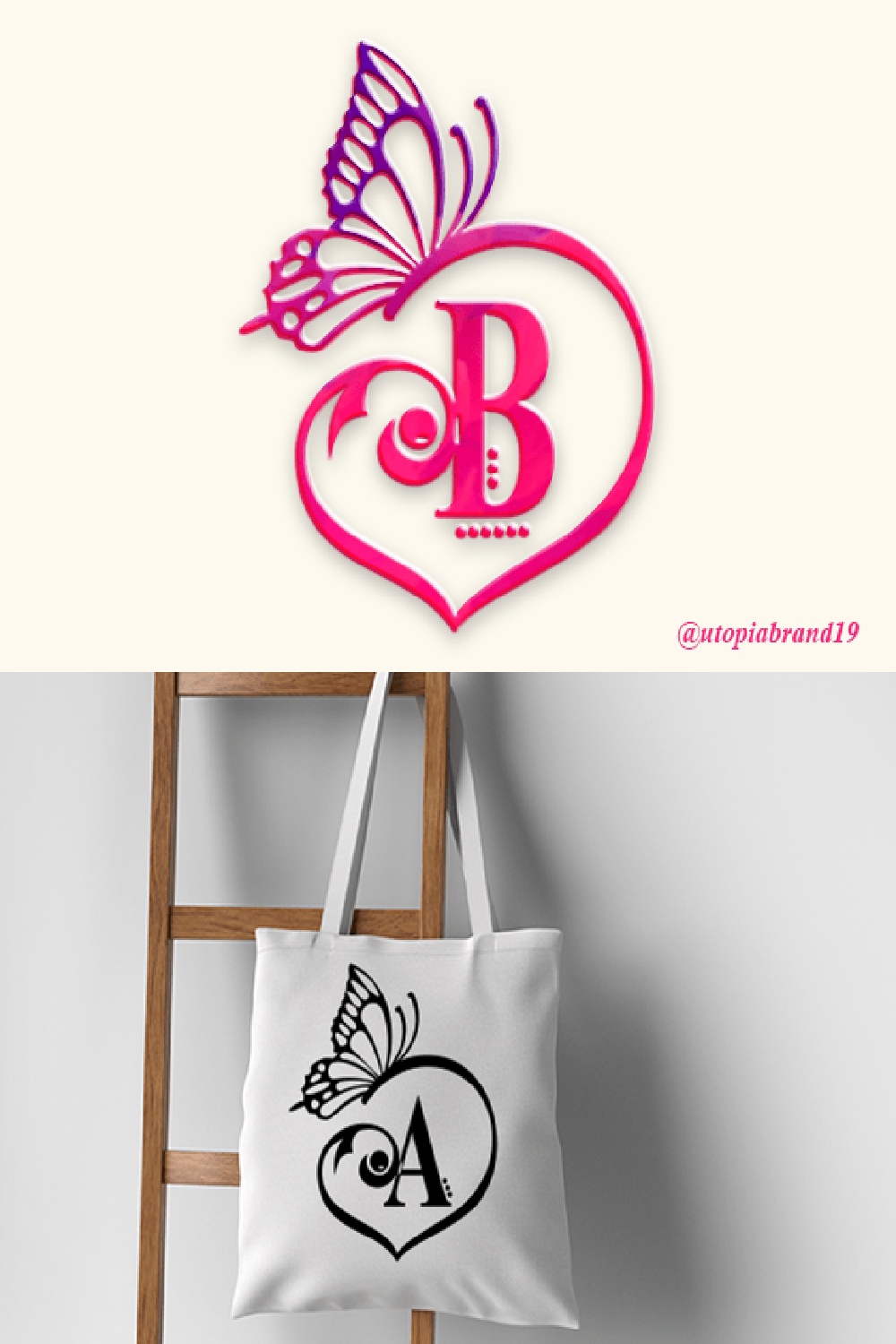 Butterfly Love Monogram Font