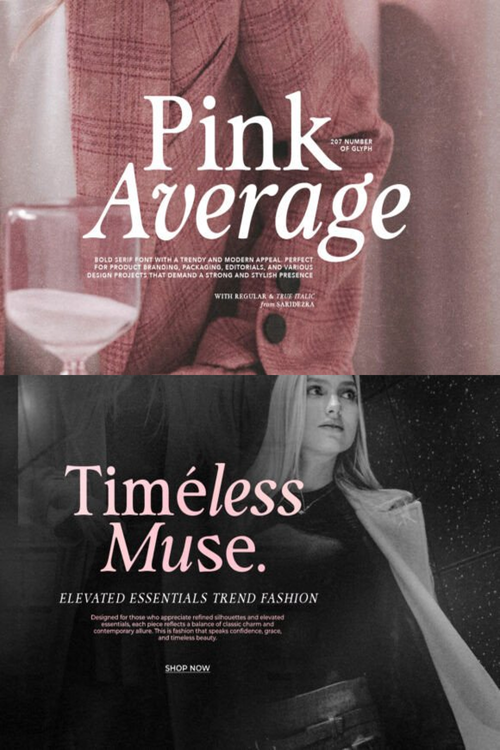 Pink Average Font