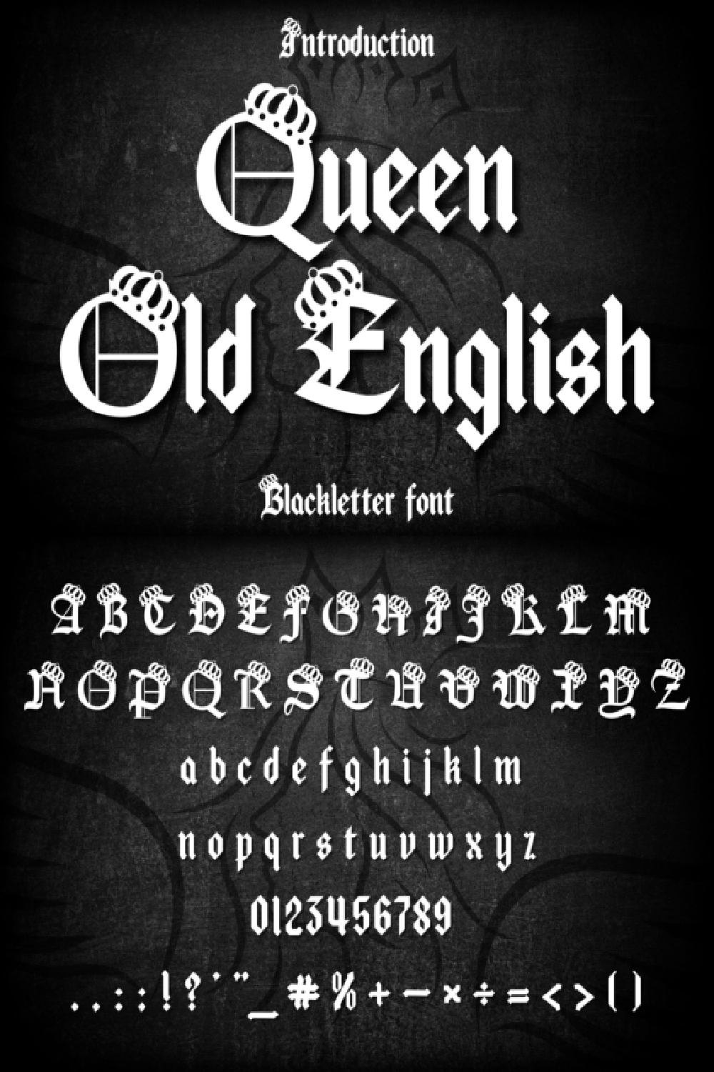 Queen Old English Font