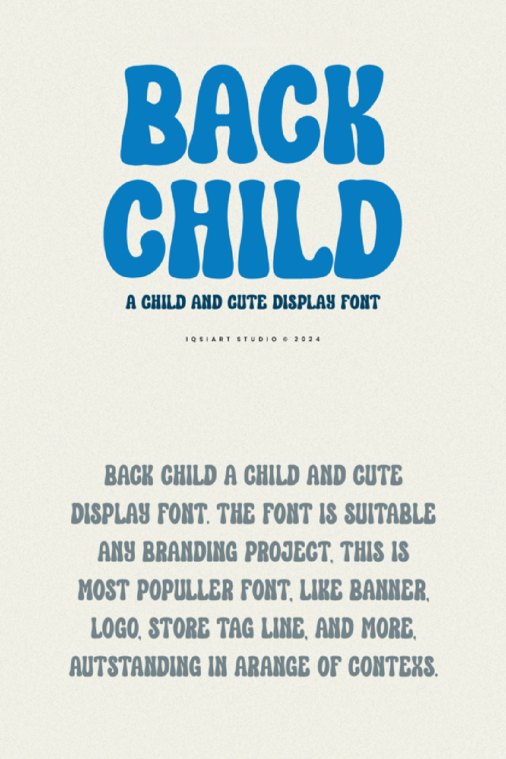 Back Child Font