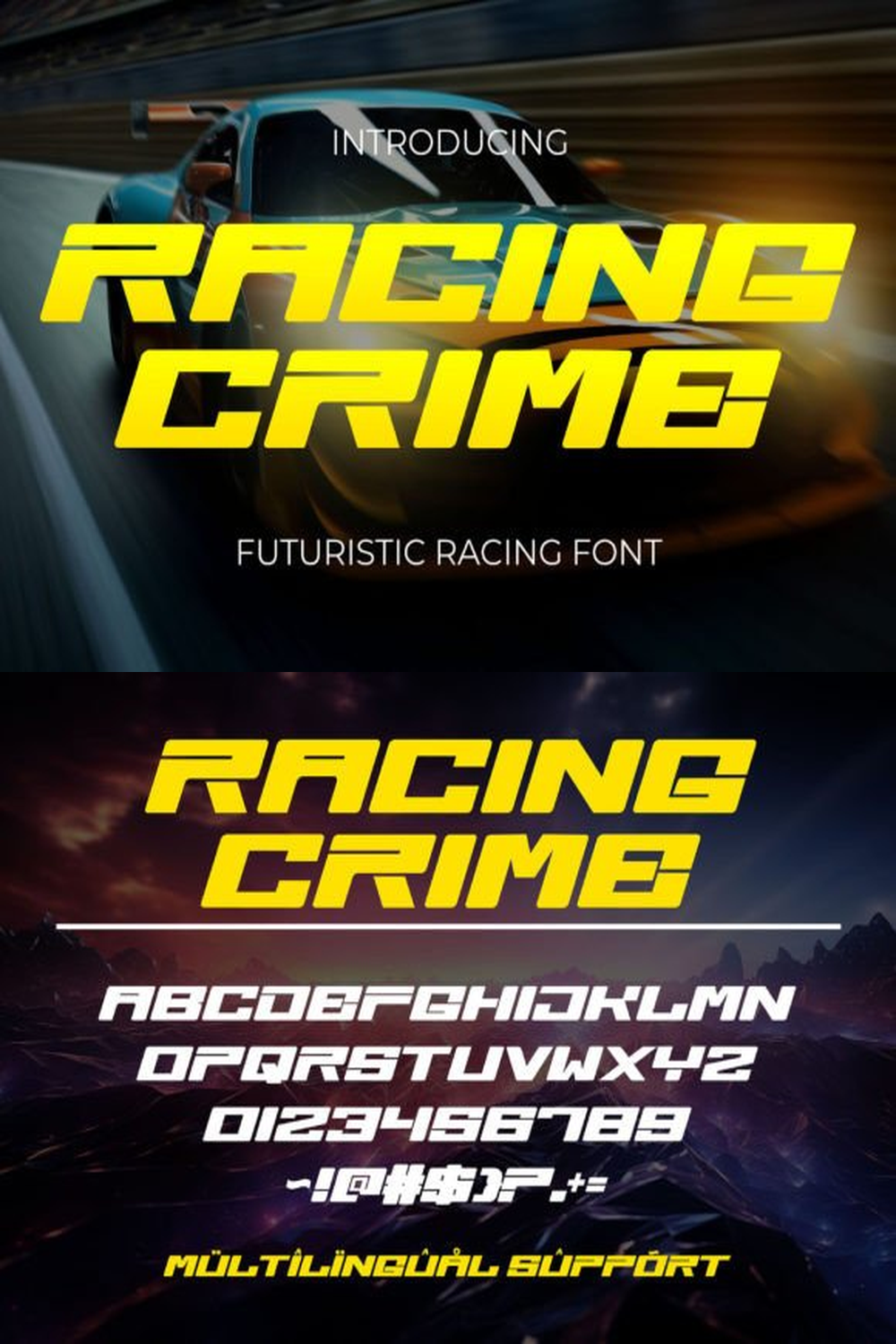 Racing Crime Font