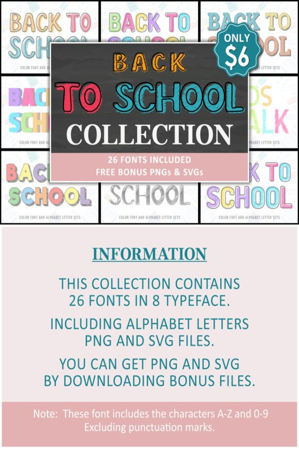 Back to School Collection Font