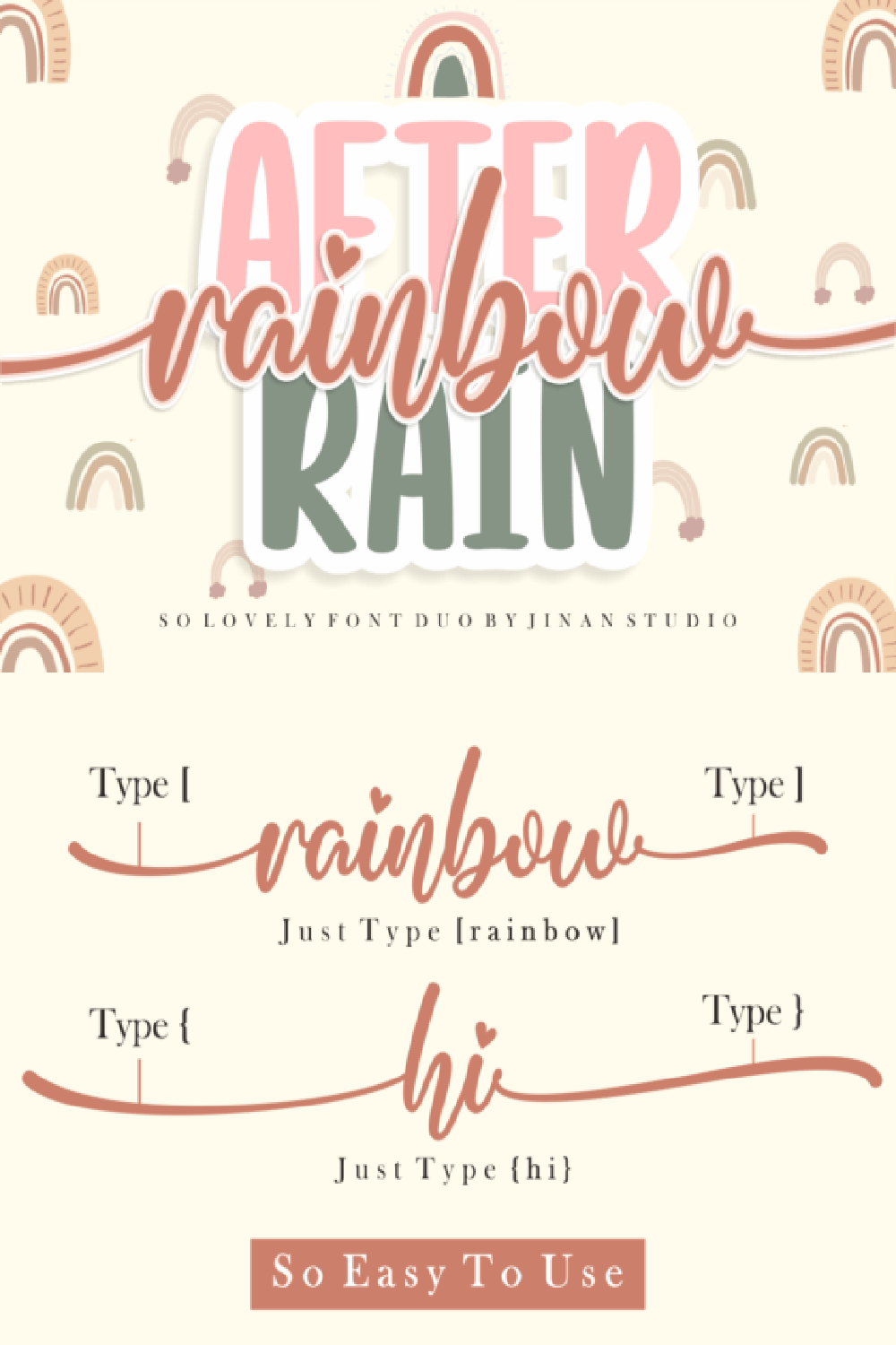 Rainbow After Rain Font