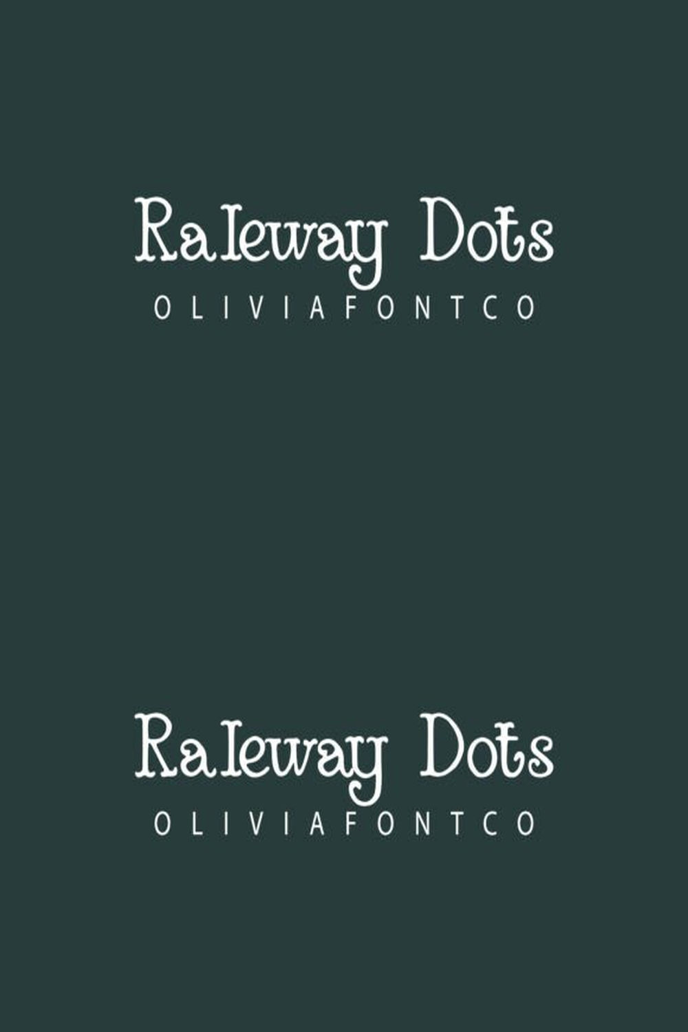 Raleway Dots Font