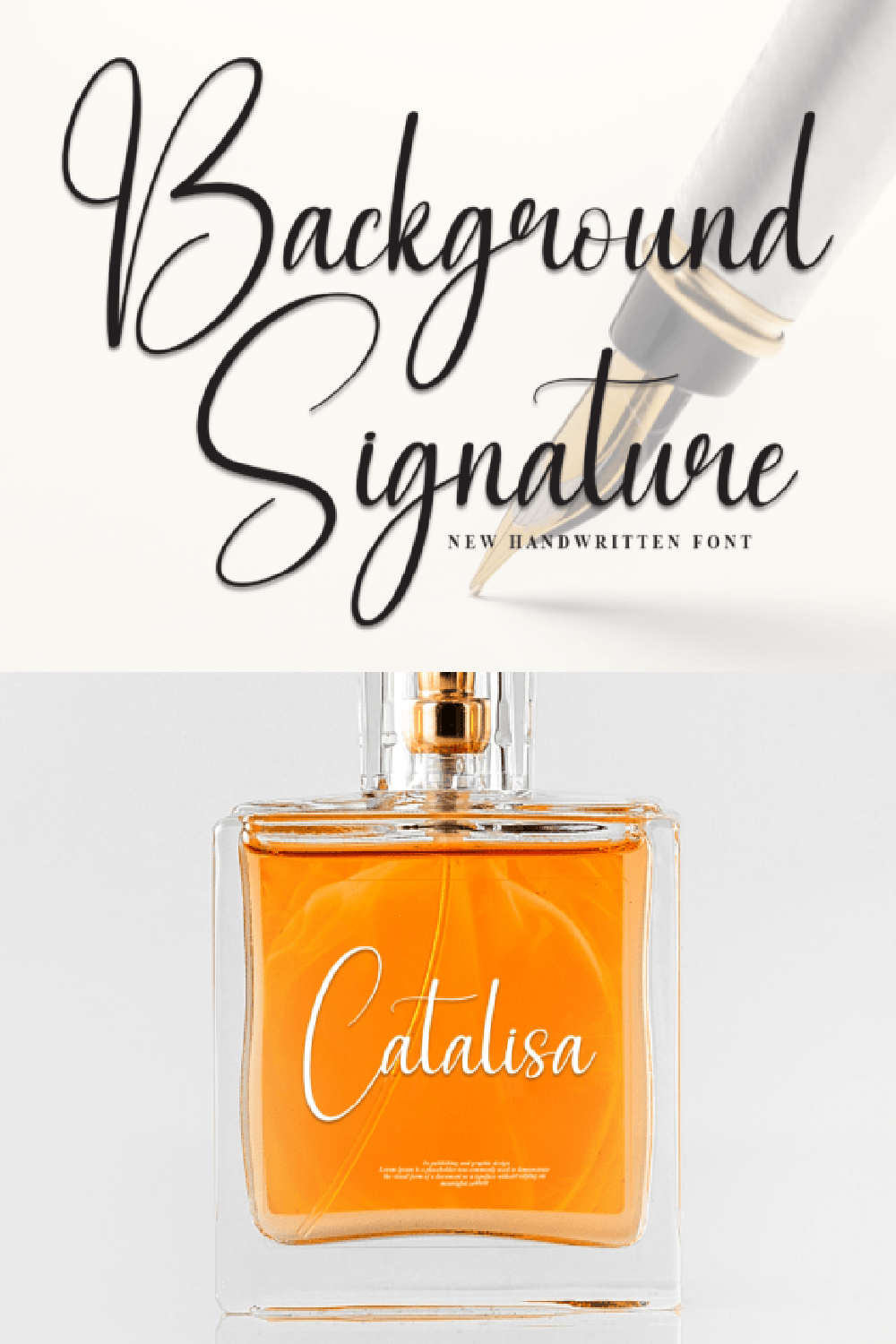 Background Signature Font