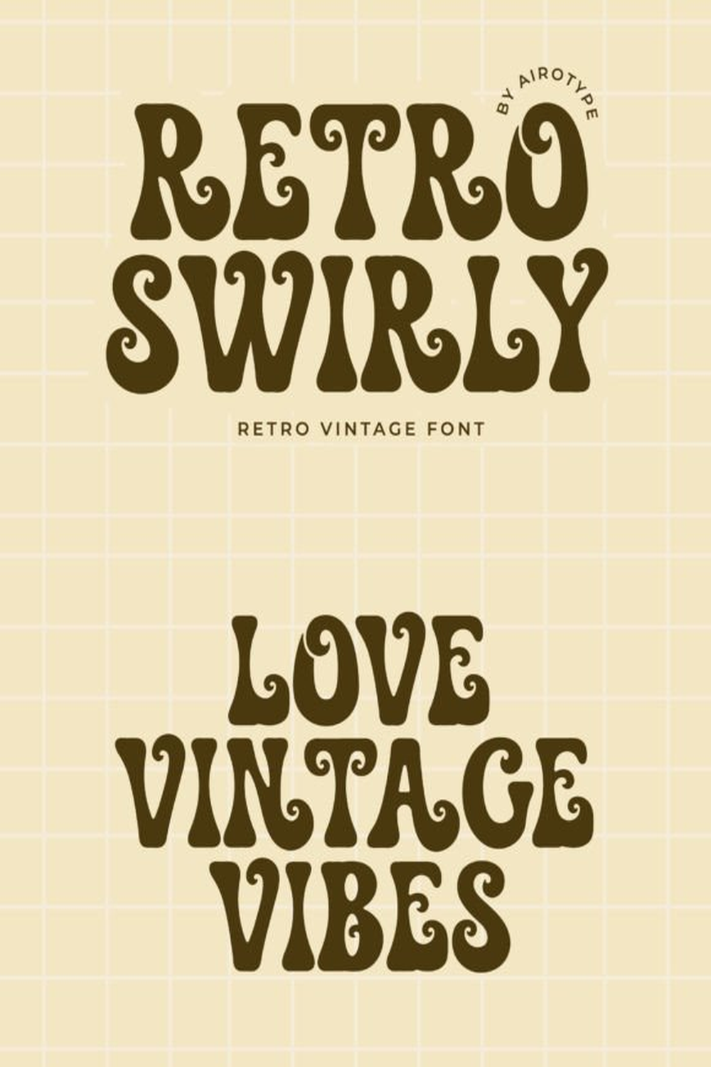 Retro Swirly Font