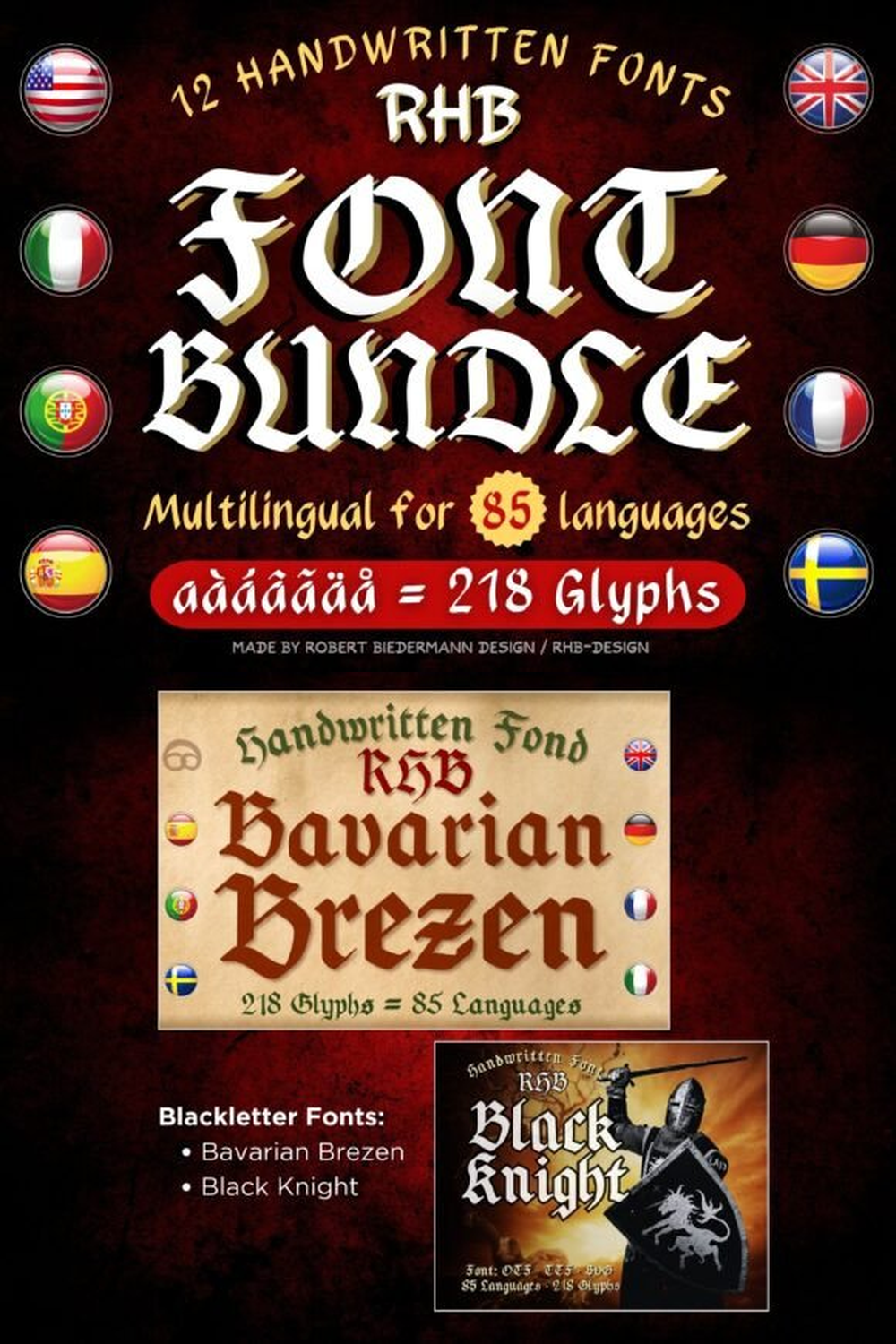 RHB Handwritten Bundle Font