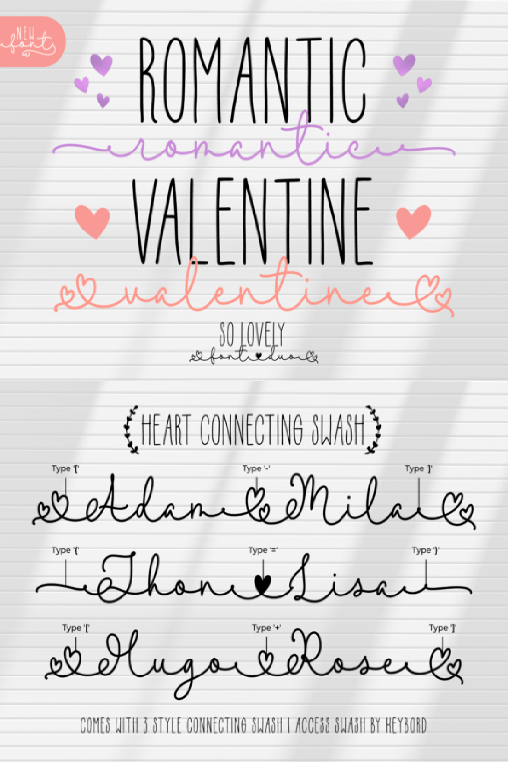 Romantic Valentine Duo Font