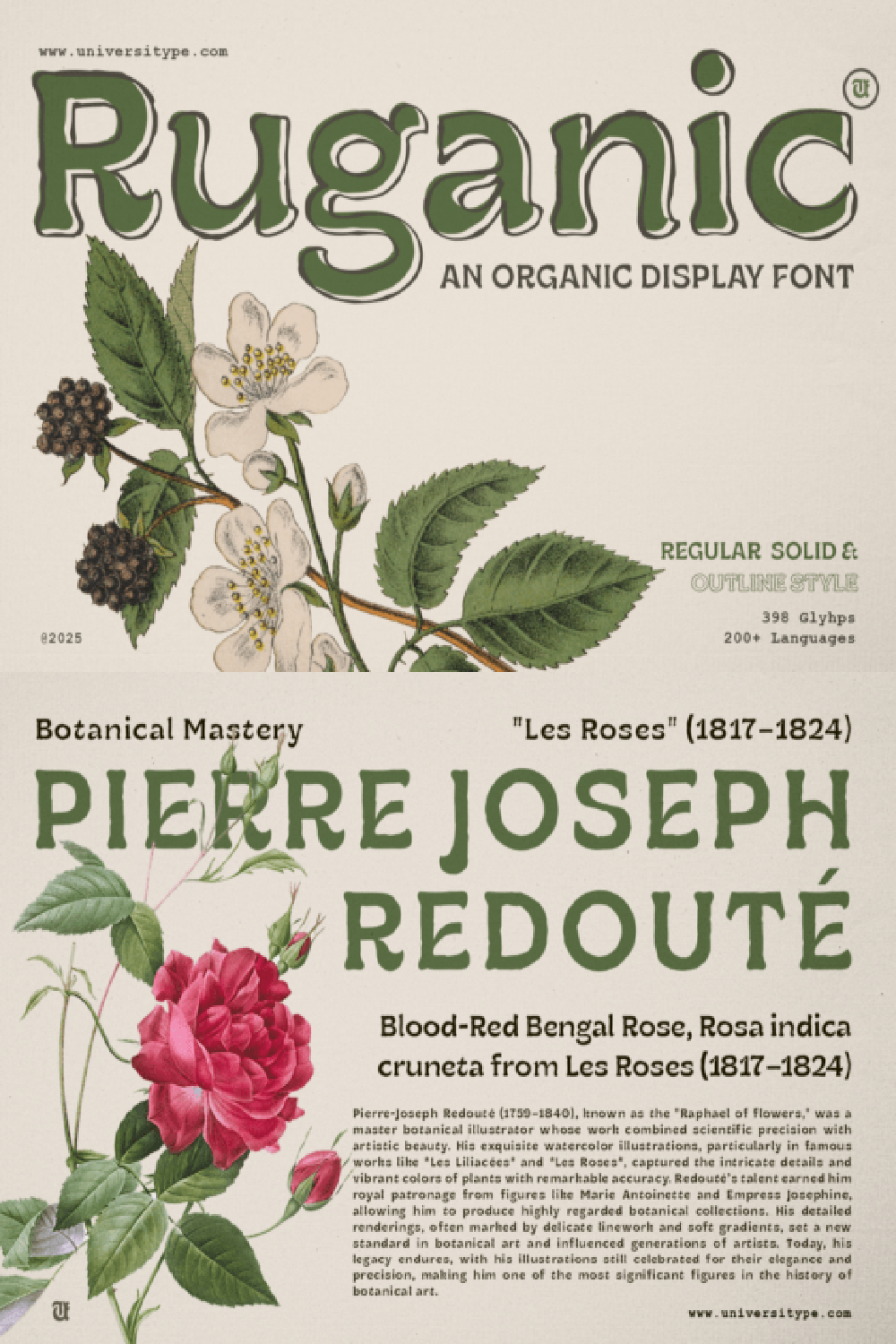 Ruganic Font: Rustic Display Typography for Sustainable Branding Ruganic Font: Rustic Display Typography for Sustainable Branding