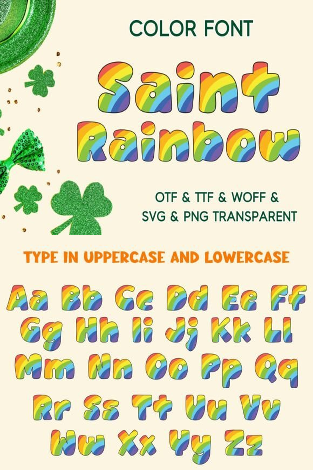 Saint Rainbow Font