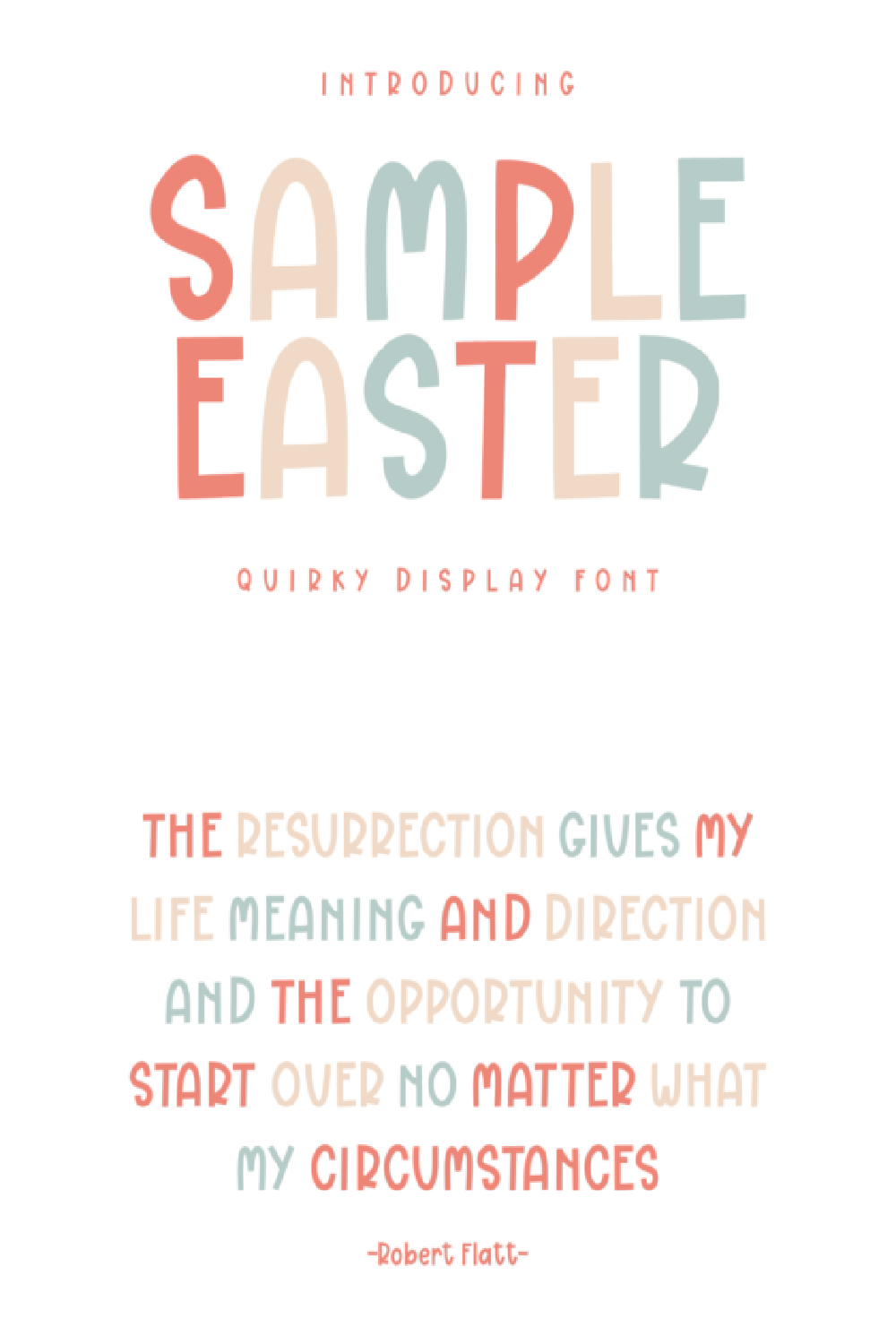 Sample Easter Font