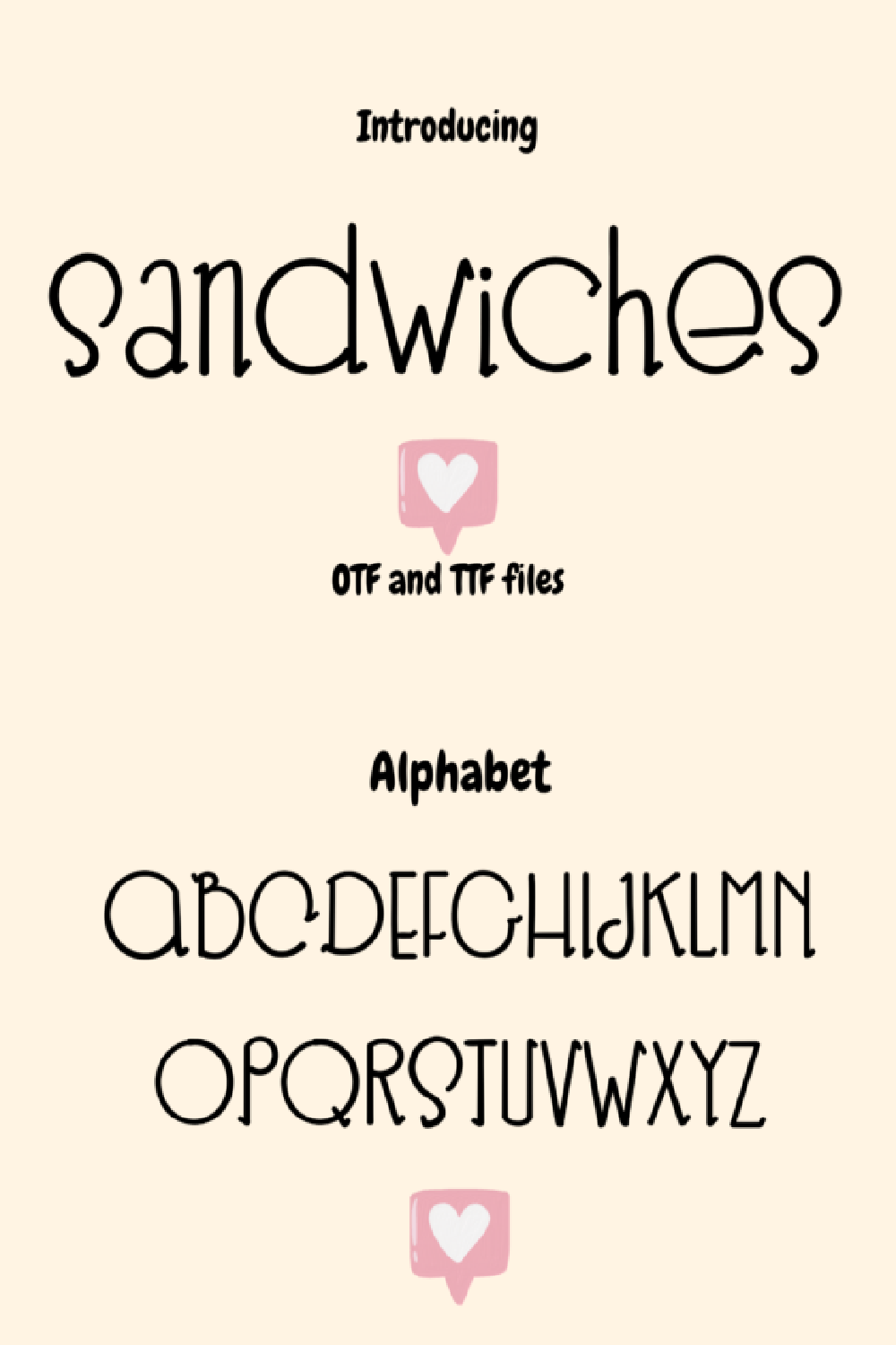 Sandwiches Font