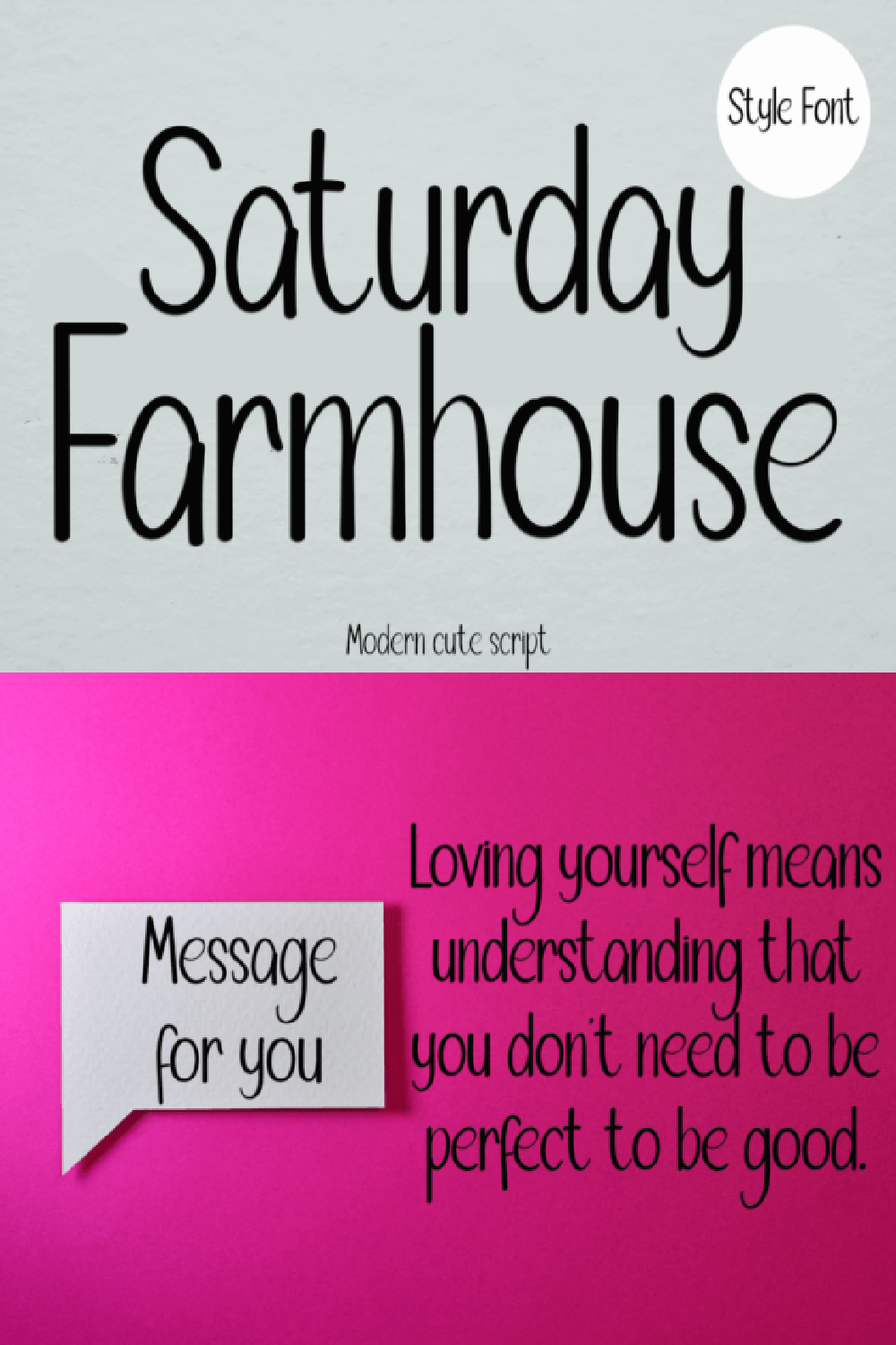 Saturday Farmhouse Font