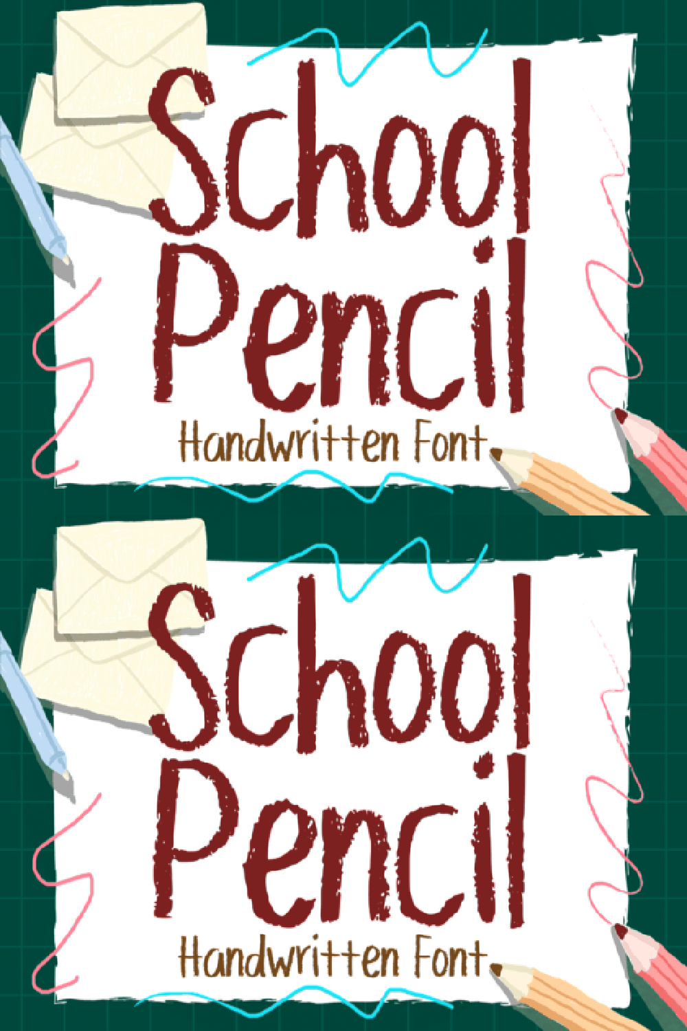 School Pencil Font