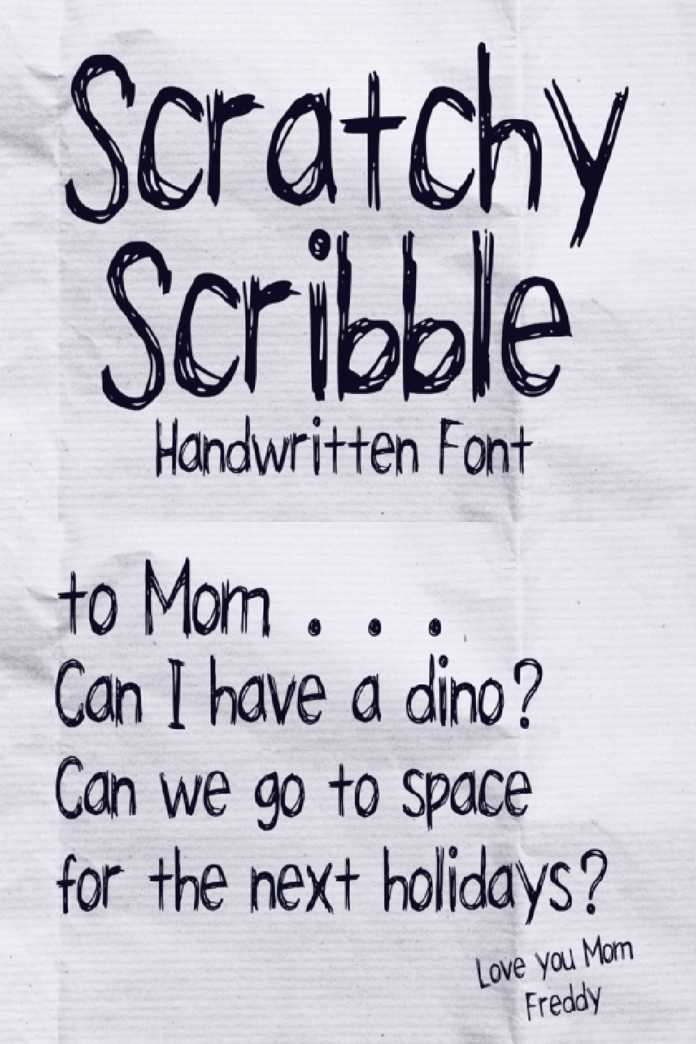 Scratchy Scribble Font