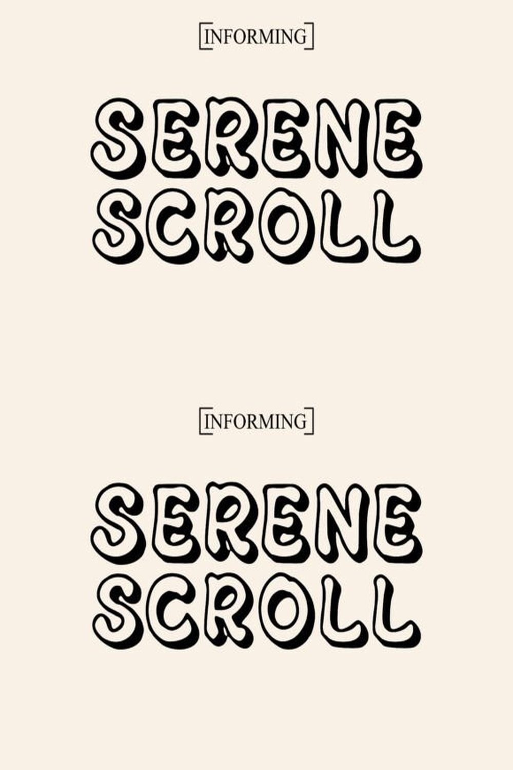Serene Scroll Font