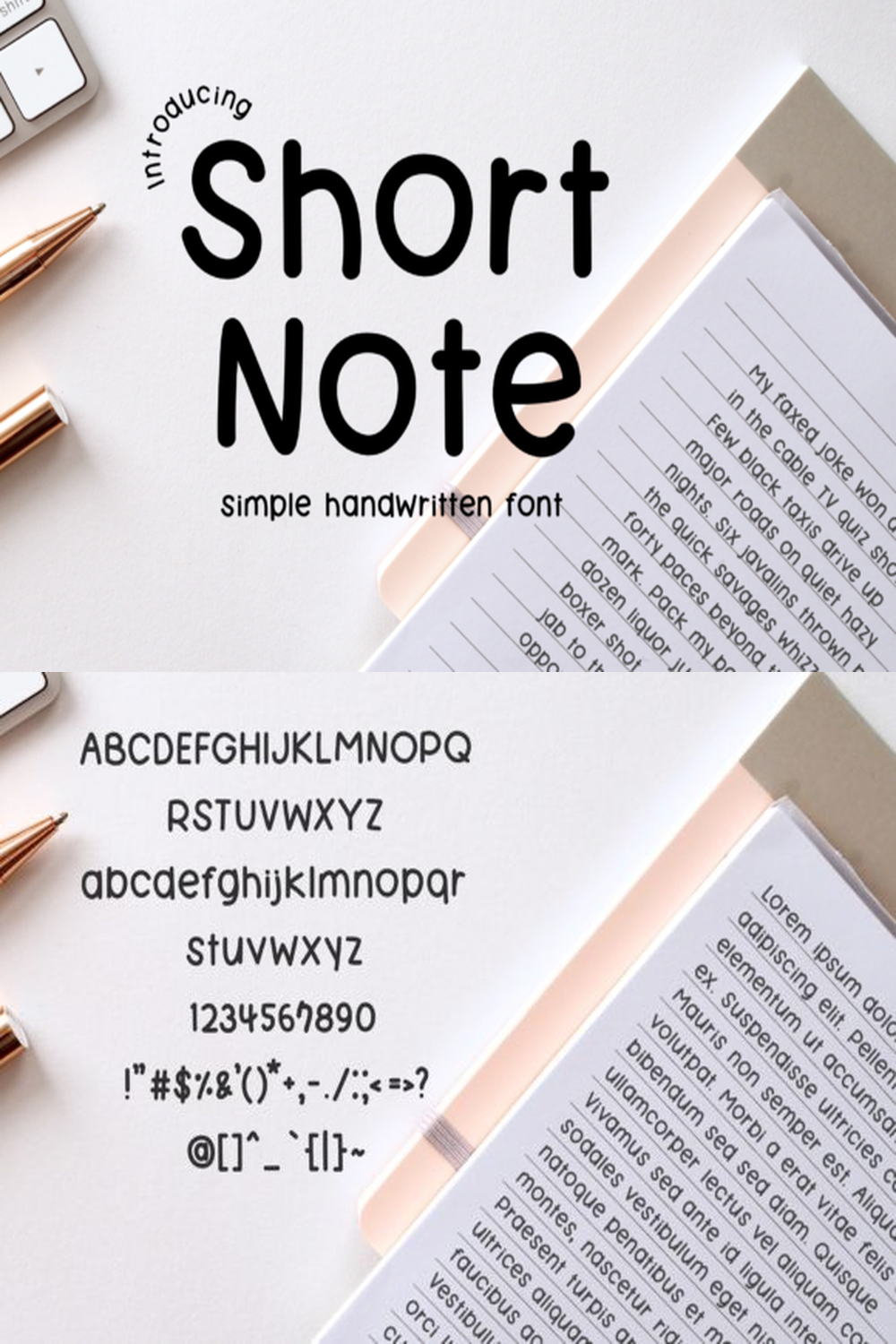 Short Note Font
