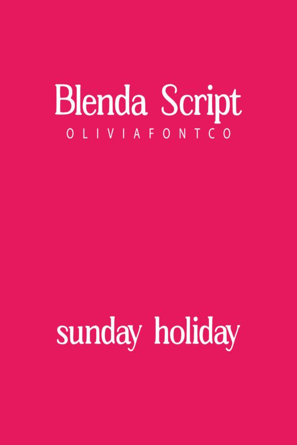 Blenda Script Font