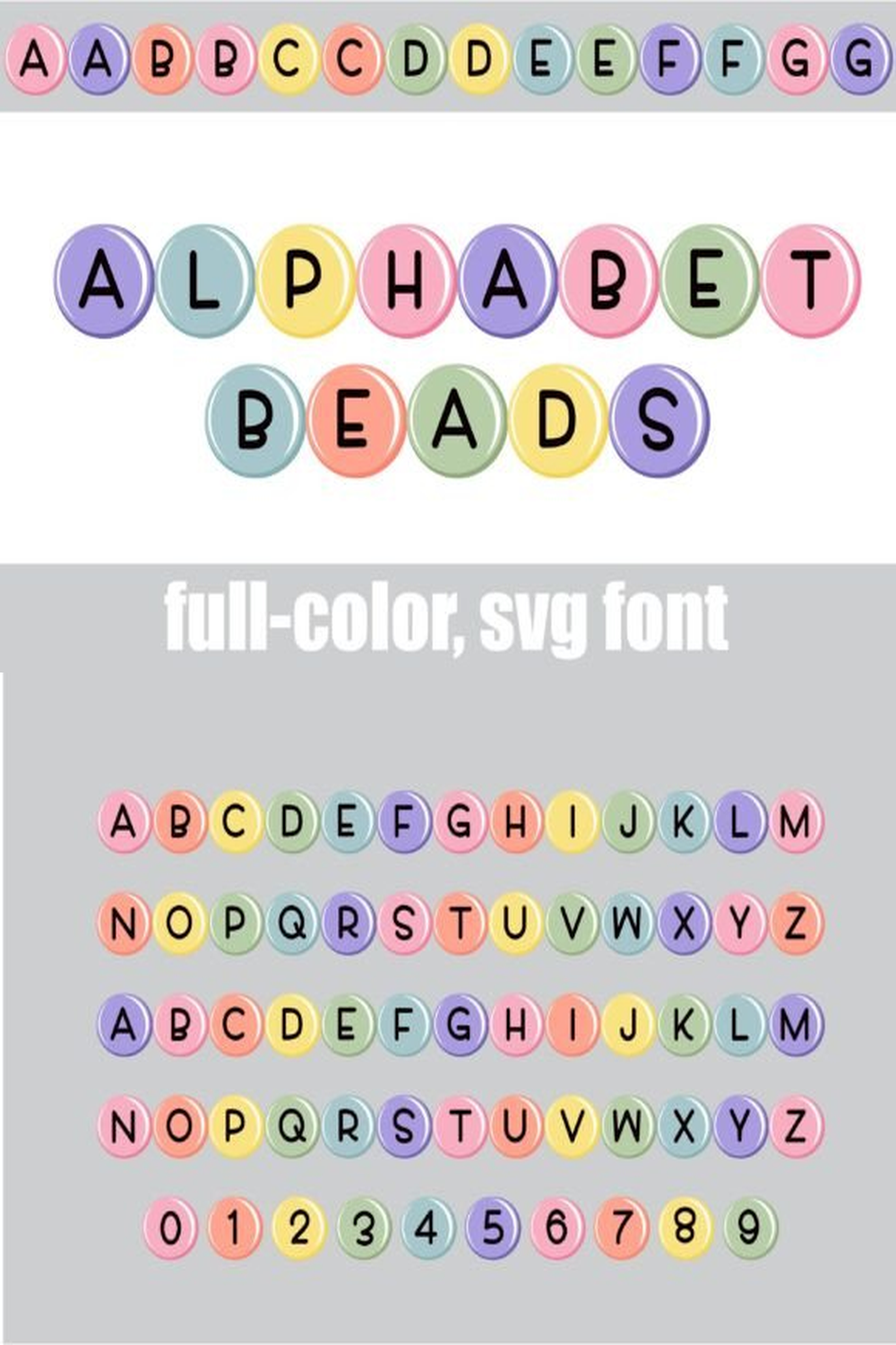 Alphabet Beads Font