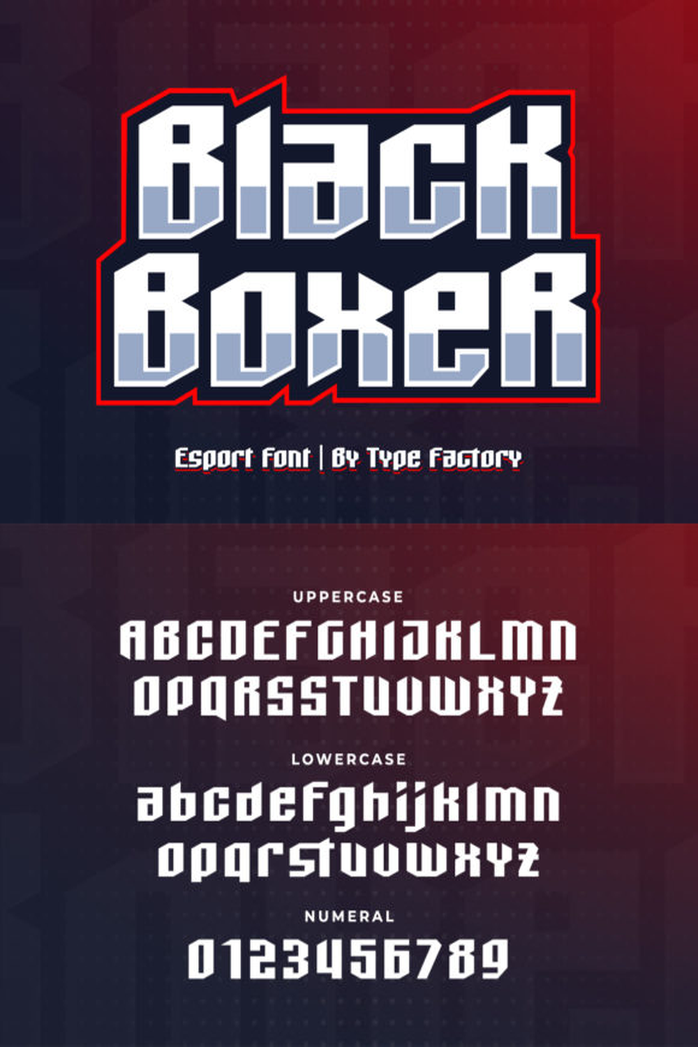 Black Boxer Font