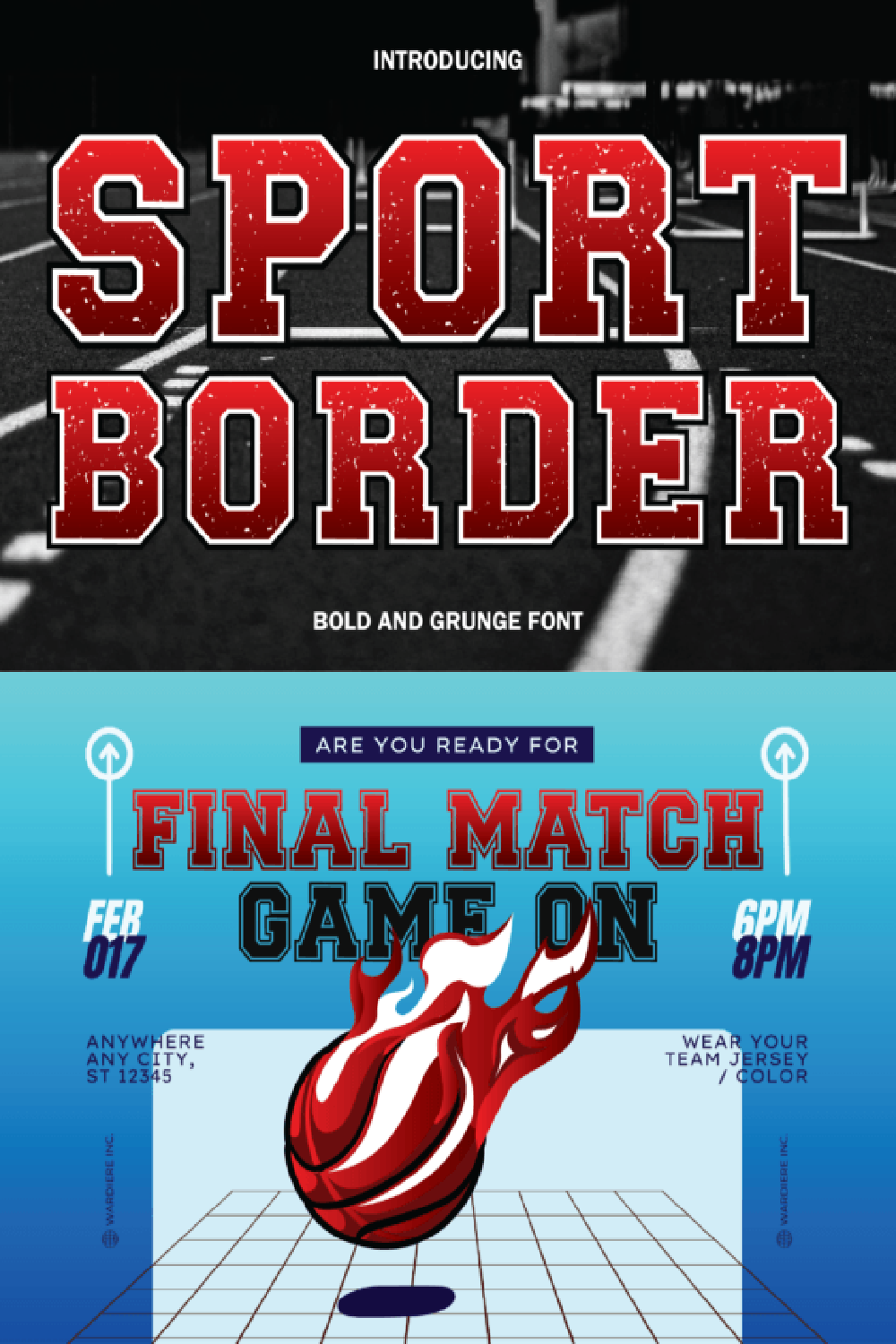 Sport Border Font
