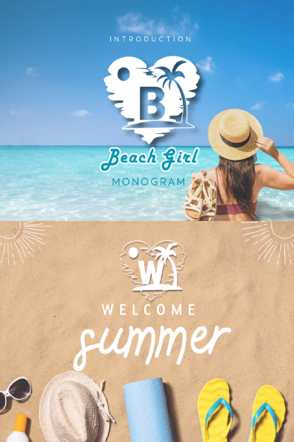 Beach Girl Monogram Font