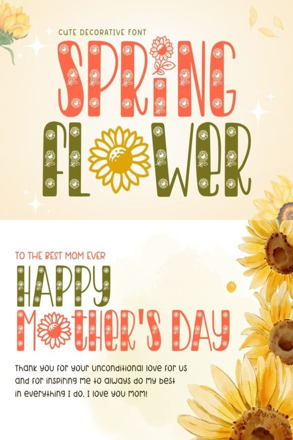 Spring Flower Font
