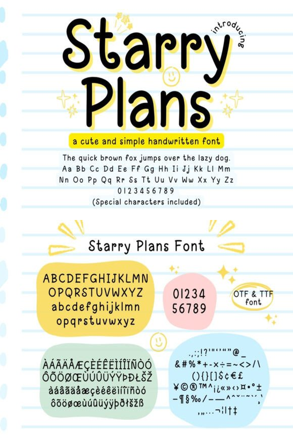 Starry Plans Font